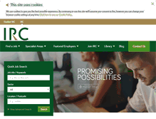 Tablet Screenshot of irishrecruitment.ie